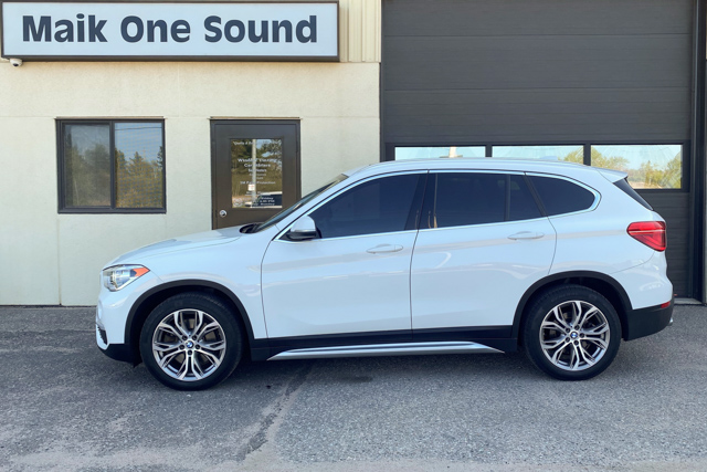 2019 BMW X1 with luxury automotive window tint